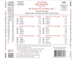 Six Sonatas for two flutes, Op. 2 (American Baroque)