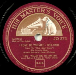 I Love to Whistle / You're Lettin' the Grass Grow Under Your Feet