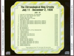 The Chronological Bing Crosby, Volume 23: 1938
