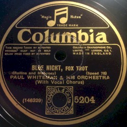 Blue Night / Where Is the Song of Songs for Me