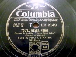You'll Never Know / Sunday, Monday or Always
