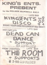 1984-10-19: Nelson Mandela Hall, King's College, London, UK