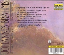 Symphony no. 1 / Academic Festival Overture