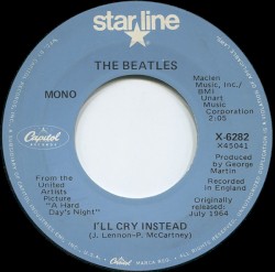 I’ll Cry Instead / I’m Happy Just to Dance With You