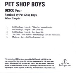 Disco Four - Remixed by Pet Shop Boys (album Sampler)