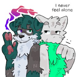 i never feel alone