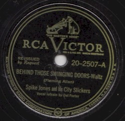 Behind Those Swinging Doors / The Sheik of Araby