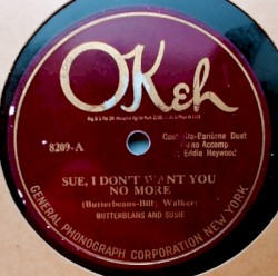Sue, I Don't Want You No More / I've Had Those Lonesome Journey Blues All Day