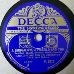 A Bungalow, a Piccolo and You / Underneath the Arches