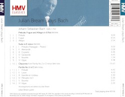 Prelude, Fugue, and Allegro / Lute Suite No. 1 / Chaconne / Lute Suite No. 4