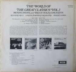 The World of the Great Classics, Vol. 3: Violin Concertos