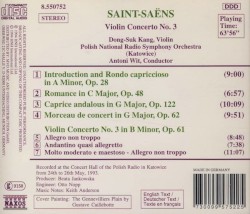 Violin Concerto no. 3 / Introduction and Rondo capriccioso / Caprice andalous / Morceau de concert