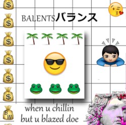 when u chillin but u blazed doe