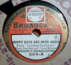 Happy Days Are Here Again / A Night of Happiness