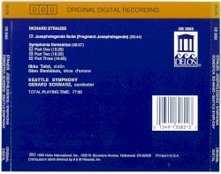 Josephslegende & Symphonia Domestica