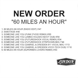 60 Miles An Hour (CDr Single Promo)