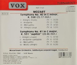 Symphonies nos. 40 & 41