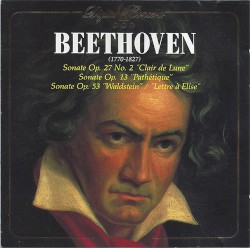 Sonata Op. 27 No. 2 "Moonlight" Sonata / Sonata Op. 13 "Pathétique" / Sonata Op. 53. "Waldstein" / Sonata "Für Elise"