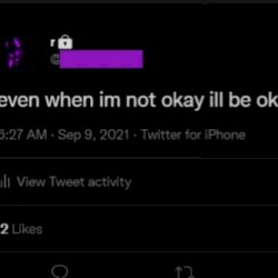 even when im not okay ill be okay