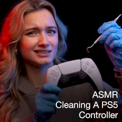 ASMR Cleaning a PS5 Controller!