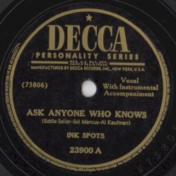 Ask Anyone Who Knows / Can You Look Me in the Eyes (And Say We're Thru)