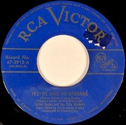 Yes! We Have No Bananas / Yaaka Hula Hickey Dula