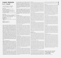 First Person: Some of His Favourite Folk Songs