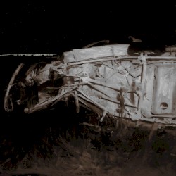 Skies cast amber black