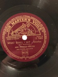 What Shall I Say / Barit