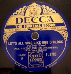 Let's All Sing Like One O'Clock / Once Aboard the Lugger