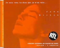 Je suis venu te dire que je m'en vais... Concert intégral au Casino de Paris