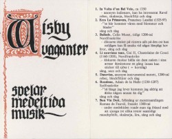 Spelar medeltida musik