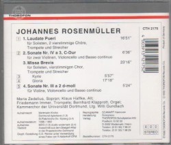 Rosenmüller: Laudate Pueri, Missa Brevis