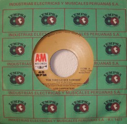 Por Todo Lo Que Sabemos = For All We Know / Dias Lluviosos Y Lunes = Rainy Days and Mondays