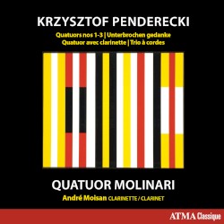 Quatuors nos 1-3 / Unterbrochen Gedanke / Quatuor avec clarinette / Trio à cordes