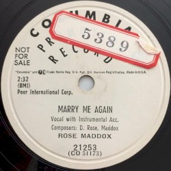 Marry Me Again / Poor Little Heartbroken Rose