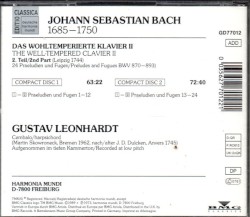 Das Wohltemperierte Klavier 2 / The Well-Tempered Clavier 2
