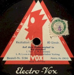 Auf dem Kasernenhof in Nunxendorf