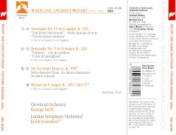 Eine Kleine Nachtmusik / Posthorn Serenade / Six German Dances