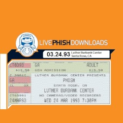 1993-03-24: Luther Burbank Center for the Arts, Santa Rosa, CA, USA