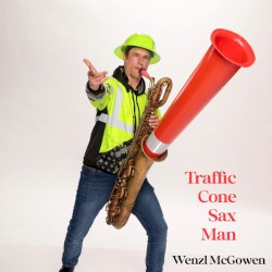 Traffic Cone Sax Man