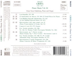 Piano Music, Volume 14: 23 Small Pieces for Piano / Piano Transcriptions of Songs, op. 52 / Larvikspolka / Piano Concerto in B minor (Fragments)