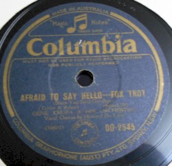 Afraid to Say Hello / I'll Remember April