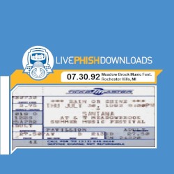 1992-07-30: Meadow Brook Music Festival, Rochester Hills, MI, USA