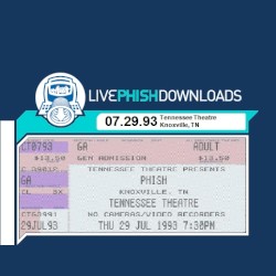 1993-07-29: Tennessee Theatre, Knoxville, TN, USA