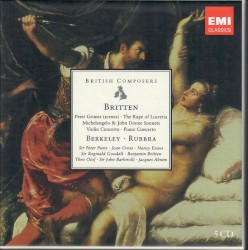 Peter Grims (scenes) / The Rape of Lucretia / Michelangelo & John Donne Sonnets / Violin Concerto / Piano Concerto / Berkeley / Rubbra