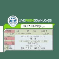 1990-06-07: The Bayou, Washington, DC, USA
