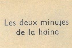 Les Deux Minutes De La Haine