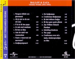 CD 2 Ballot & Zaza - Vroeg werk (1951 - 1954)