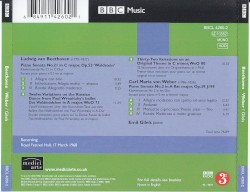 Beethoven: Piano Sonata No. 21 in C major Op. 53 Waldstein / von Weber: Piano Sonata No. 2 in A flat major Op.39